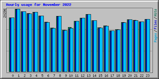 Hourly usage for November 2022