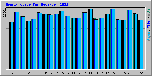 Hourly usage for December 2022