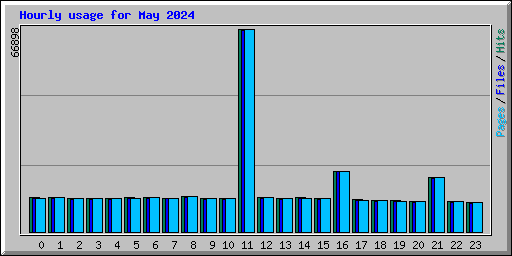 Hourly usage for May 2024