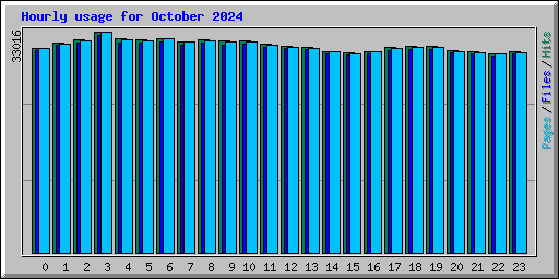 Hourly usage for October 2024